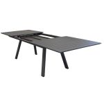 SPLENDOR - set tavolo in alluminio cm 200/300 x 110 x 75 h con 10 poltrone Splendor