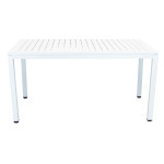 OMEN - set tavolo in alluminio cm 150 x 90 x 74 h con 6 poltrone Aulus