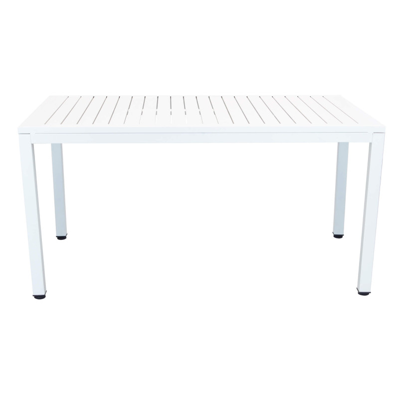 OMEN - set tavolo in alluminio cm 150 x 90 x 74 h con 6 poltrone Aulus