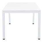 OMEN - set tavolo in alluminio cm 150 x 90 x 74 h con 6 poltrone Aulus