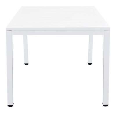 OMEN - set tavolo in alluminio cm 150 x 90 x 74 h con 6 poltrone Aulus
