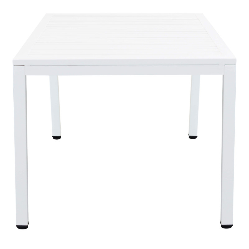 OMEN - set tavolo in alluminio cm 150 x 90 x 74 h con 6 poltrone Aulus