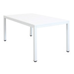 OMEN - set tavolo in alluminio cm 150 x 90 x 74 h con 6 poltrone Aulus