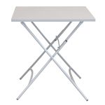 ROMANUS - set tavolo in metallo cm 70 x 70 x 72 h con 2 poltrone Romanus