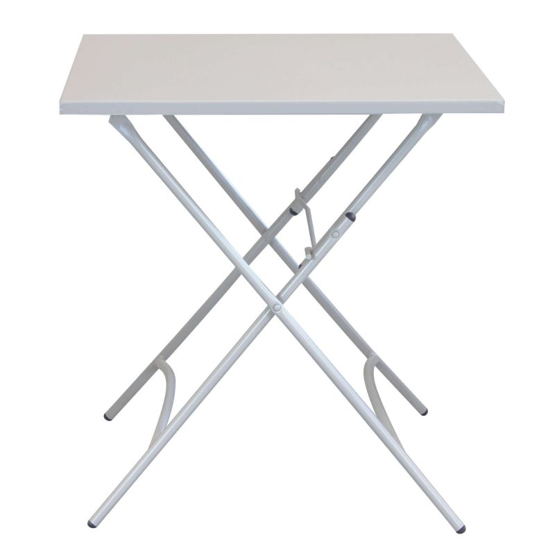 ROMANUS - set tavolo in metallo cm 70 x 70 x 72 h con 2 poltrone Romanus