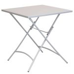 ROMANUS - set tavolo in metallo cm 70 x 70 x 72 h con 2 poltrone Romanus