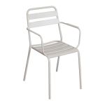 ROMANUS - set tavolo in metallo cm 70 x 70 x 72 h con 2 poltrone Romanus