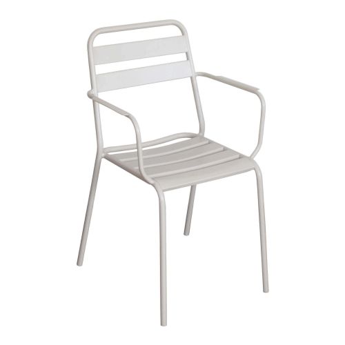 ROMANUS - set tavolo in metallo cm 70 x 70 x 72 h con 2 poltrone Romanus