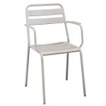 ROMANUS - set tavolo in metallo cm 70 x 70 x 72 h con 2 poltrone Romanus