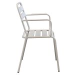 ROMANUS - set tavolo in metallo cm 70 x 70 x 72 h con 2 poltrone Romanus