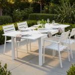 ARGENTUM - tavolo da giardino allungabile in alluminio da 150