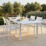 ARGENTUM - tavolo da giardino allungabile in alluminio da 150