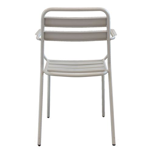 ROMANUS - set tavolo in metallo cm Ø 60 x 71h con 2 poltrone Romanus