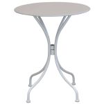 ROMANUS - set tavolo in metallo cm Ø 60 x 71h con 2 poltrone Romanus