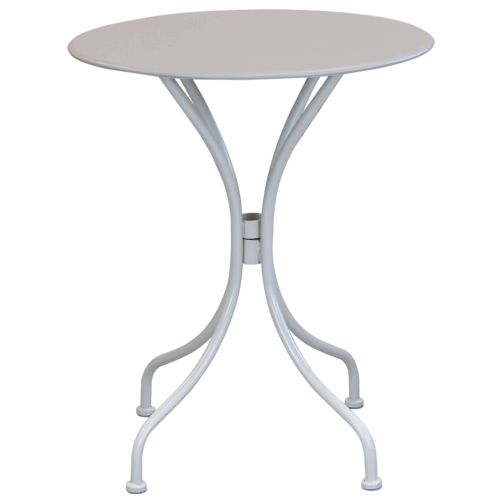 ROMANUS - set tavolo in metallo cm Ø 60 x 71h con 2 poltrone Romanus