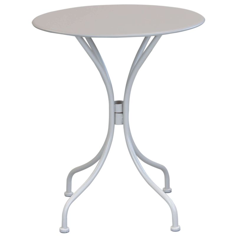 ROMANUS - set tavolo in metallo cm Ø 60 x 71h con 2 poltrone Romanus