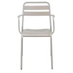 ROMANUS - set tavolo in metallo cm Ø 60 x 71h con 2 poltrone Romanus