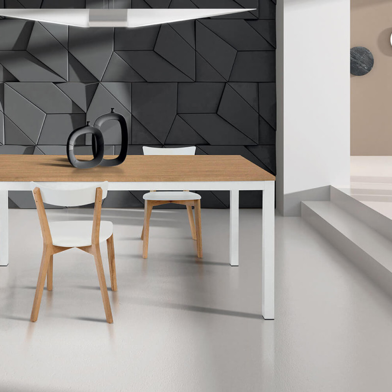 BRENDON - tavolo da pranzo moderno allungabile 160 x 90