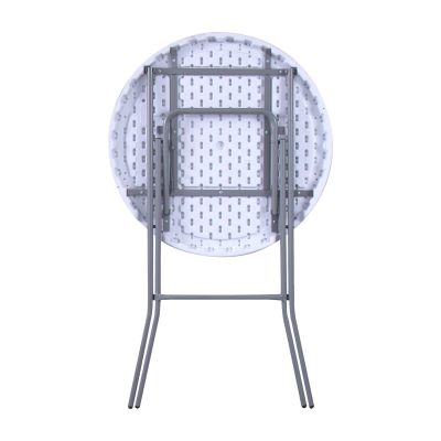 CATE - tavolo catering rotondo in acciaio e abs