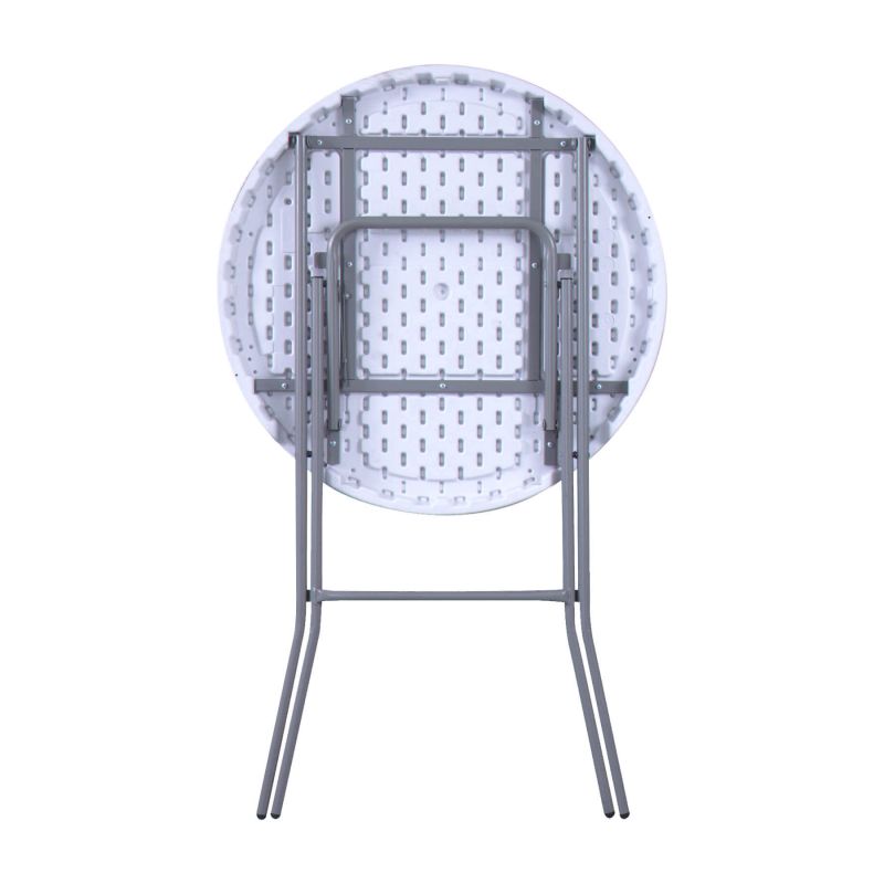 CATE - tavolo catering rotondo in acciaio e abs