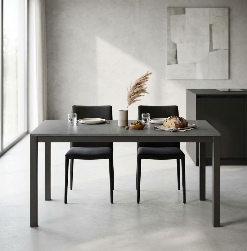 BRENDON - tavolo da pranzo moderno allungabile 110 x 70