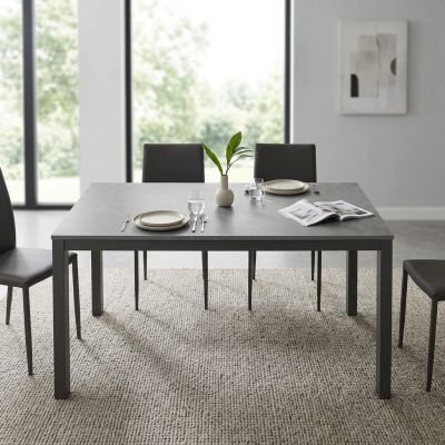 BRENDON - tavolo da pranzo moderno allungabile 120 x 80