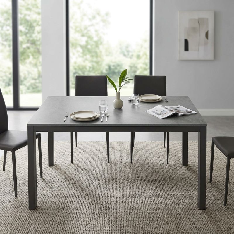 BRENDON - tavolo da pranzo moderno allungabile 120 x 80