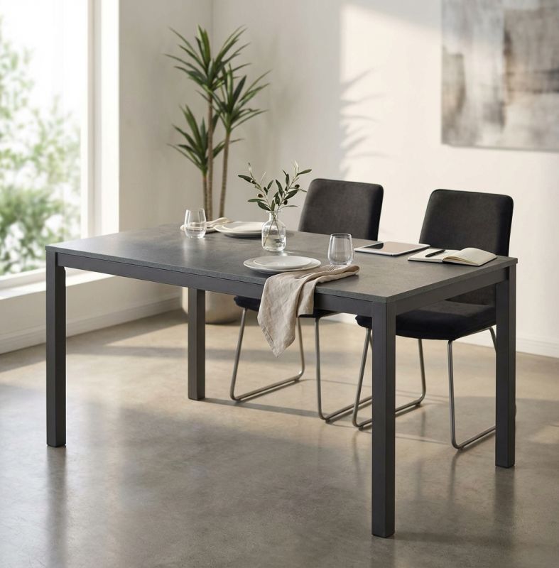 BRENDON - tavolo da pranzo moderno allungabile 120 x 80