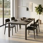 BRENDON - tavolo da pranzo moderno allungabile 140 x 80