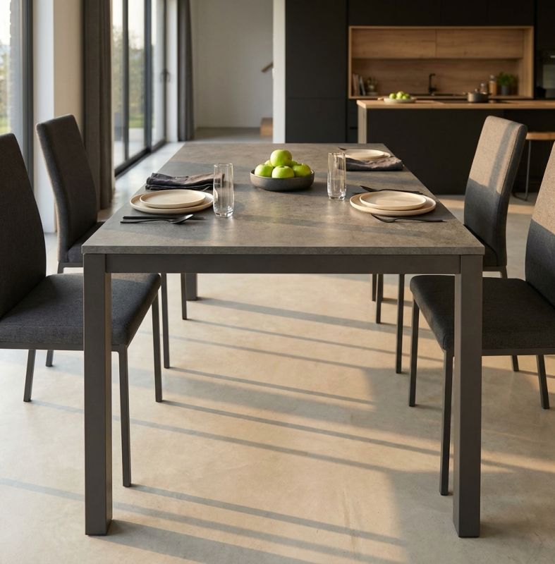 BRENDON - tavolo da pranzo moderno allungabile 160 x 90