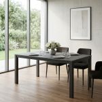 BRENDON - tavolo da pranzo moderno allungabile 160 x 90