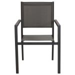 DEXTER - set tavolo in alluminio cm 200/300 x 100 x 74 h con 10 poltrone Venus