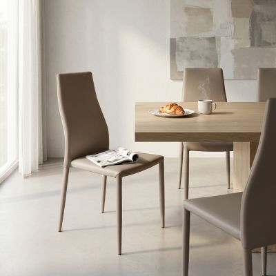 ALEXIA - sedia moderna in ecopelle