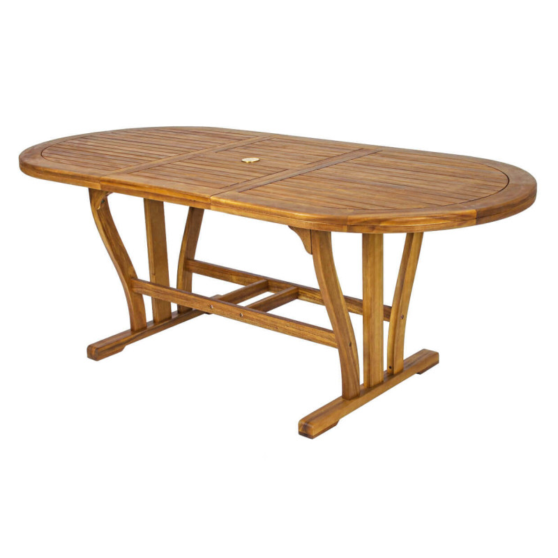 TURRIS - tavolo da giardino allungabile in legno massiccio di acacia 150/200