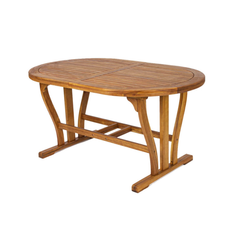TURRIS - tavolo da giardino allungabile in legno massiccio di acacia 150/200
