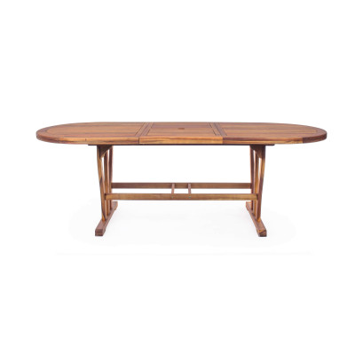 TURRIS - tavolo da giardino allungabile in legno massiccio di acacia 150/200