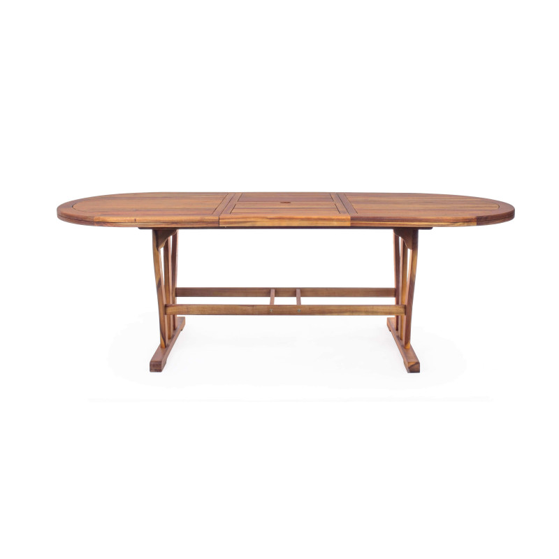 TURRIS - tavolo da giardino allungabile in legno massiccio di acacia 150/200