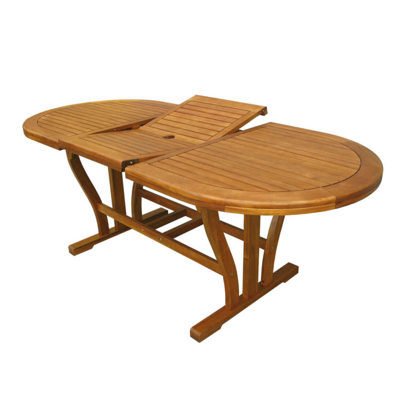 TURRIS - tavolo da giardino allungabile in legno massiccio di acacia 150/200