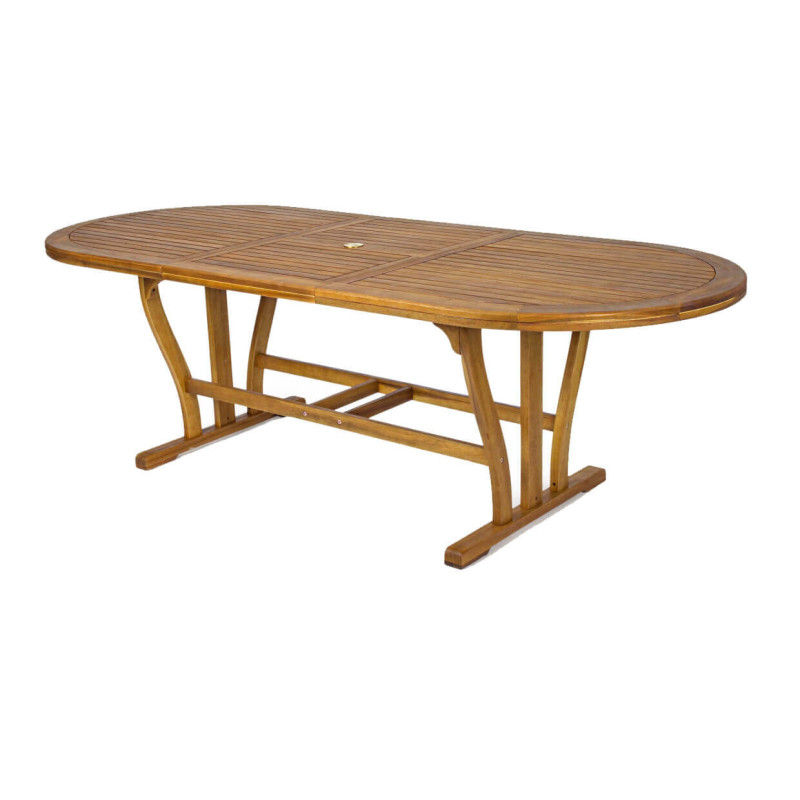 TURRIS - tavolo da giardino allungabile in legno massiccio di acacia