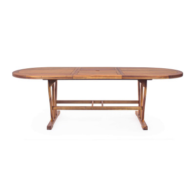 TURRIS - tavolo da giardino allungabile in legno massiccio di acacia