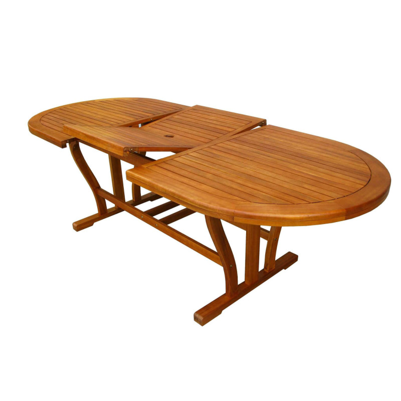 TURRIS - tavolo da giardino allungabile in legno massiccio di acacia