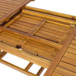TURRIS - tavolo da giardino allungabile in legno massiccio di acacia