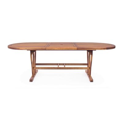 TURRIS - tavolo da giardino allungabile in legno massiccio di acacia