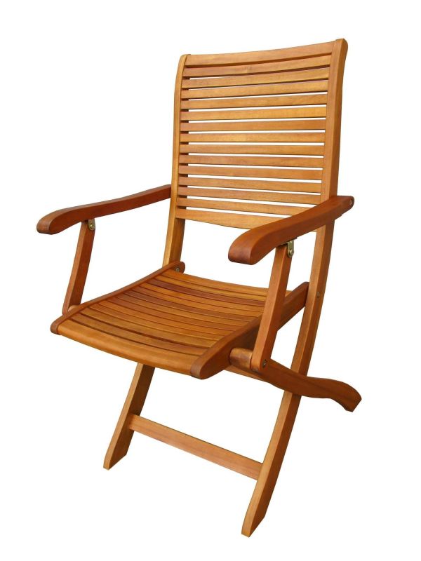 MULIER - poltrona da giardino pieghevole in legno massiccio di acacia