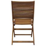 MULIER - sedia da giardino pieghevole in legno massiccio di acacia