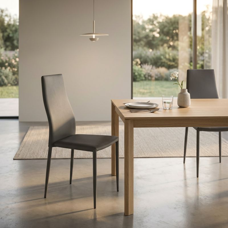 ALEXIA - sedia moderna in ecopelle