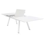 SPLENDOR - set tavolo in alluminio cm 200/300 x 110 x 75 h con 10 poltrone Splendor