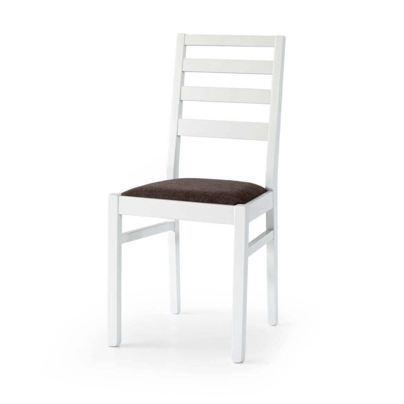 BEATRIX - sedia moderna in legno con seduta in stoffa