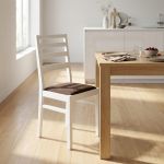 BEATRIX - sedia moderna in legno con seduta in stoffa