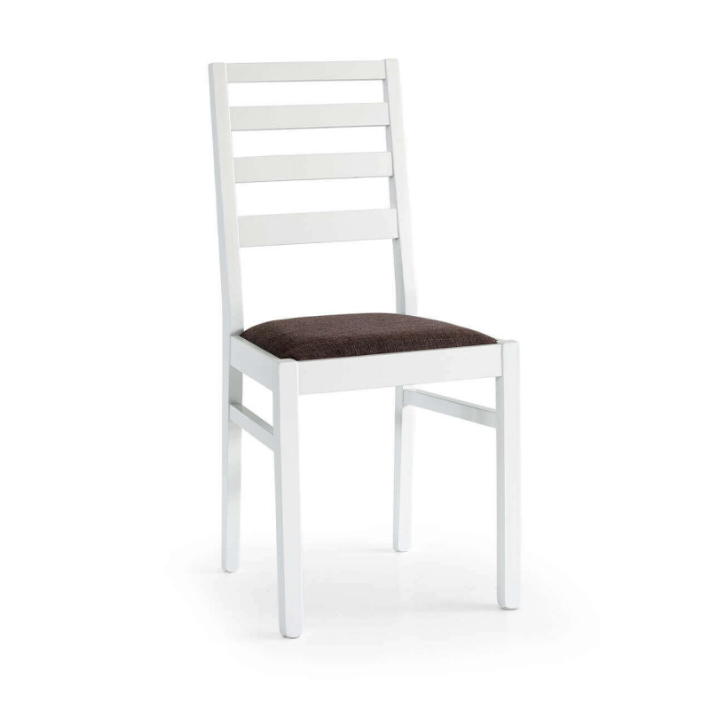 BEATRIX - sedia moderna in legno con seduta in stoffa